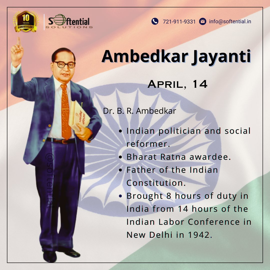 SoftentialSolut's tweet photo. Remembering the Father of the Indian Constitution.
Softential commemorates the birth anniversary of Dr. B.R. Ambedkar.
#ambedkarjayanti #ambedkar #fatherofindianconstitution #birthanniversary #softential #aligarh #india https://t.co/2oICHDNv3k