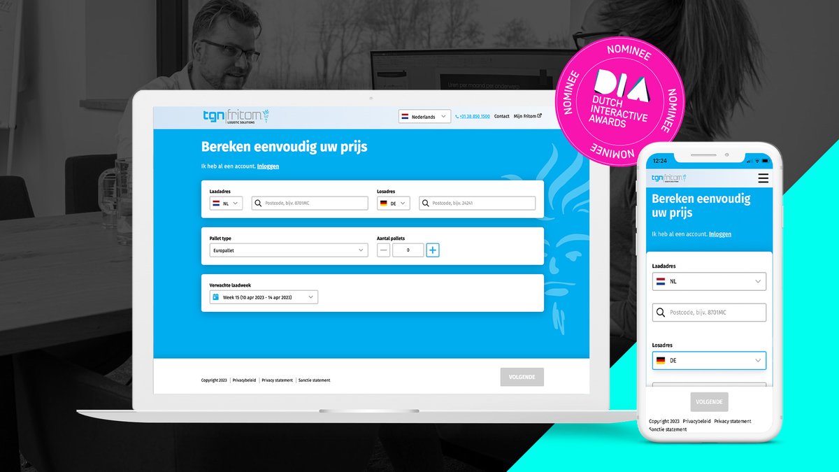🎉 Wauw! We hebben wat te vieren!

Samen met <a href="/FritomGroup/">Fritom Group</a> zijn we genomineerd voor een Dutch Interactive Award in de categorie 'Service'! 🤩 Daar zijn we natuurlijk ontzettend trots op! 🙌🏼

#DutchInteractiveAwards #digitaalonboarden #klantportaal #serviceportaal