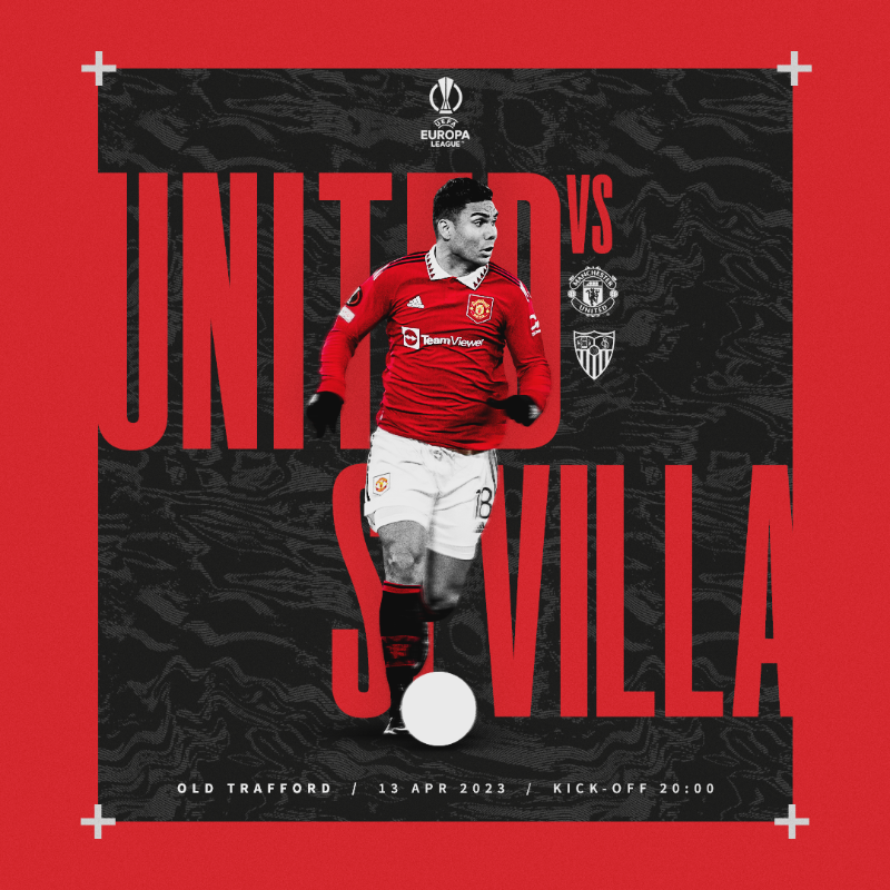 ManUtd's tweet photo. It's time for the #UEL quarter-finals! 🫡

#MUFC