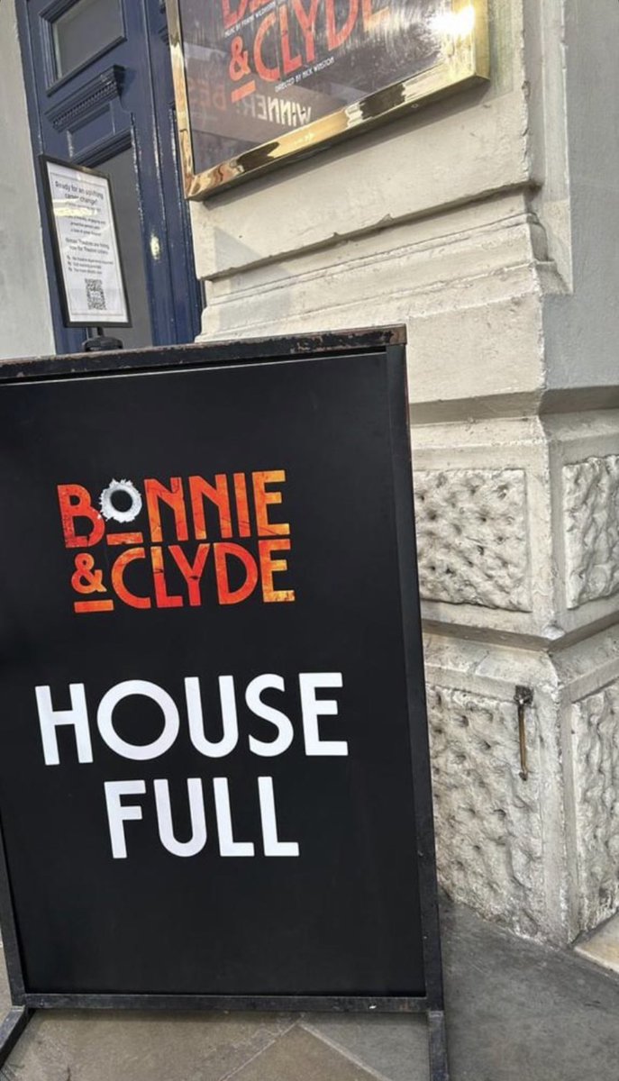 I’m not saying that @Bonnie_clydeLDN needs a theatre in six weeks time because every show has been full but that’s exactly what I’m saying.