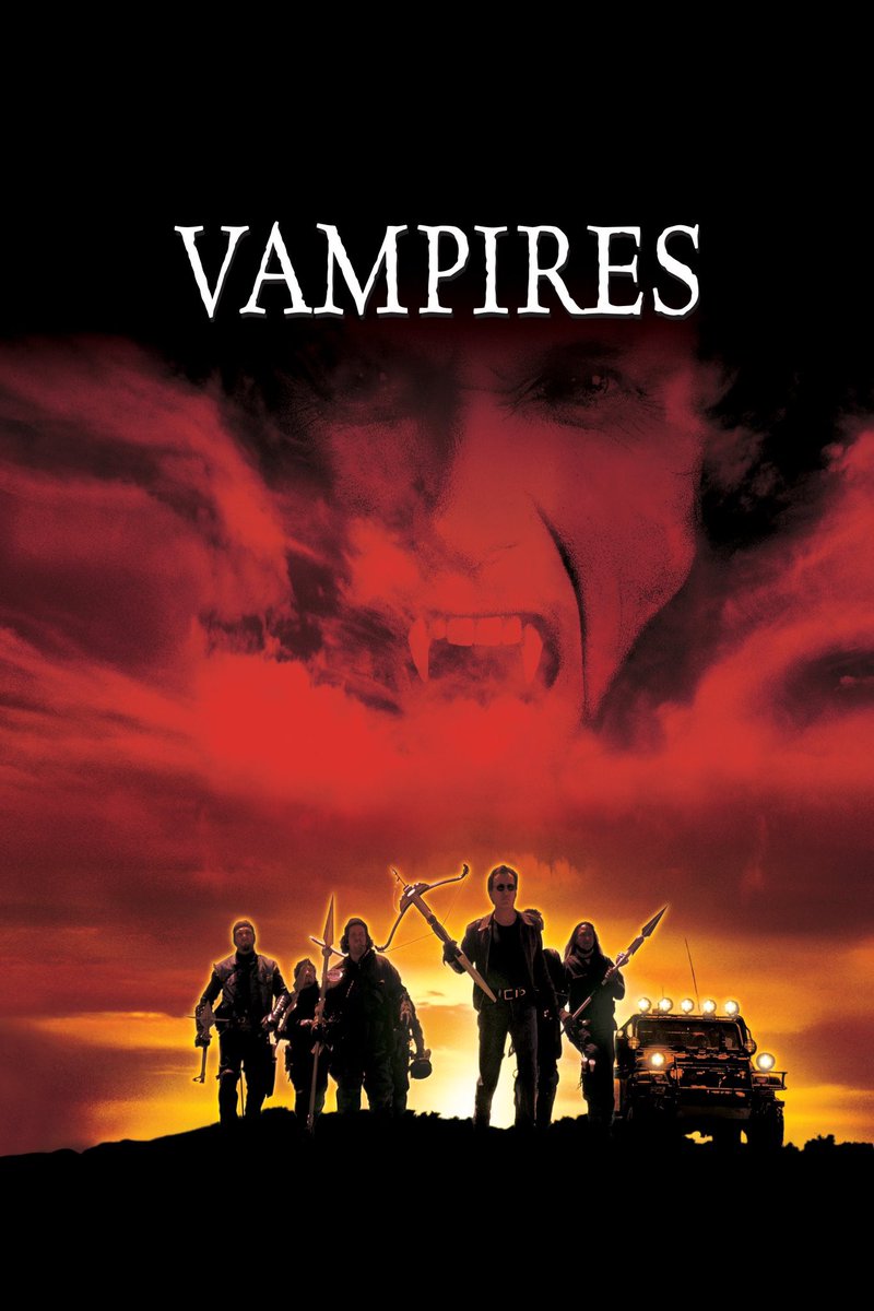 Was watching Vampires. It is an entertaining watch.

#Vampires1998 #JohnCarpenter #JamesWoods #DanielBaldwin #SherylLee #ThomasIanGriffith #MaximilianSchell #TimGuinee