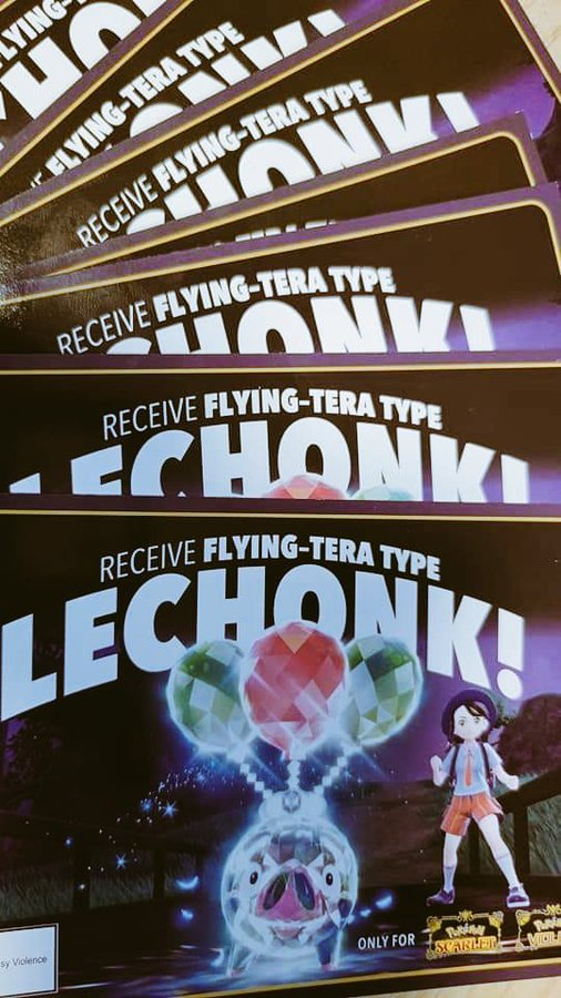 LaRanaNinja's tweet photo. 🎁GIVEAWAY collab @NoaPokemon_ !
 →2 codes Lechonk Tera Flying

🗓️ April 15

🏆 2 winner

✅ Retweet  &amp;  Follow

#ポケモンSV
#ポケモン配布 https://t.co/D0MRTMGJSv