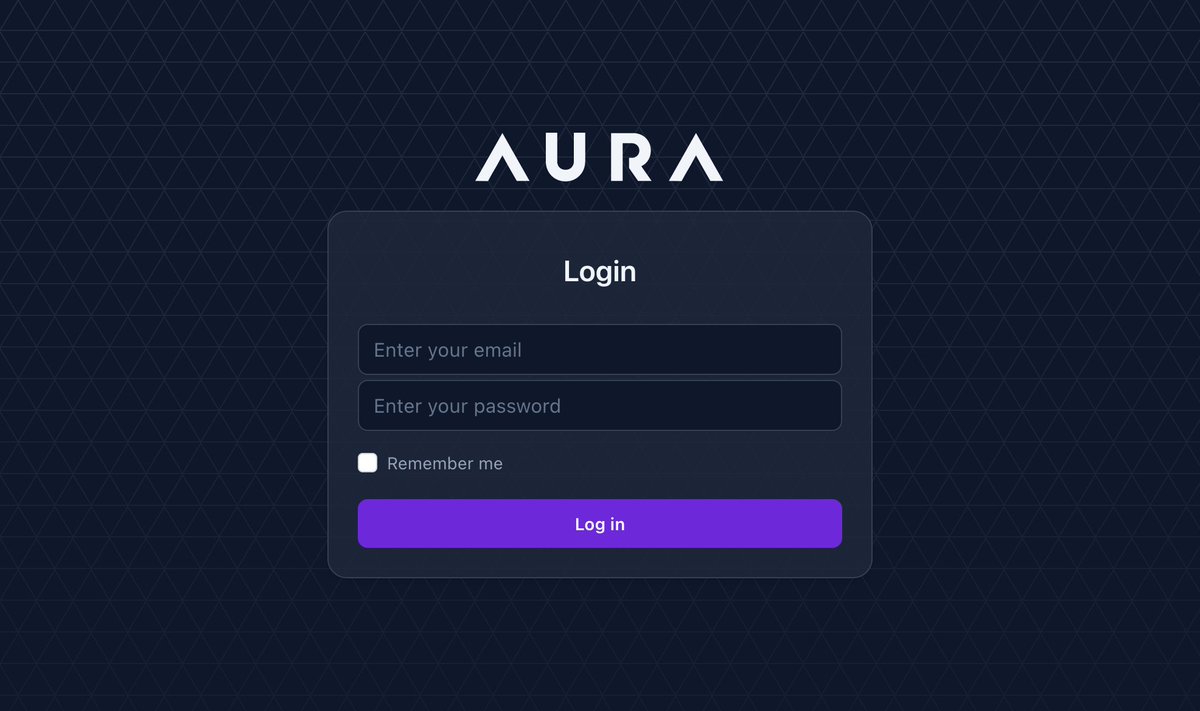 EminiEnes's tweet photo. Polishing the login view of AuraCMS. Customizable logo, darkmode and themes (see reply!). This is violet (primary) and slate (gray). https://t.co/YfMy0YJhZl