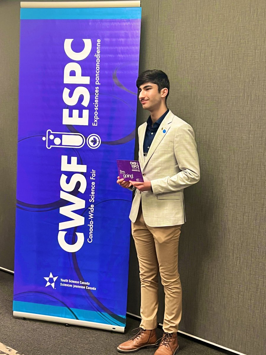 HomaKrp's tweet photo. Sure I am a very proud mom....he swept all the awards and Merits @WWSEF science fair, including the award of excellence! Canada-wide competition, here he comes!! #NextGenerationScientists https://t.co/jsbSm8Dnoe