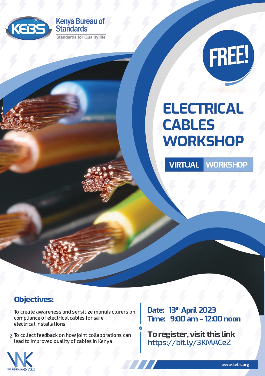 KEBS KENYA on Twitter "KEBS_ke invites all electrical cable
