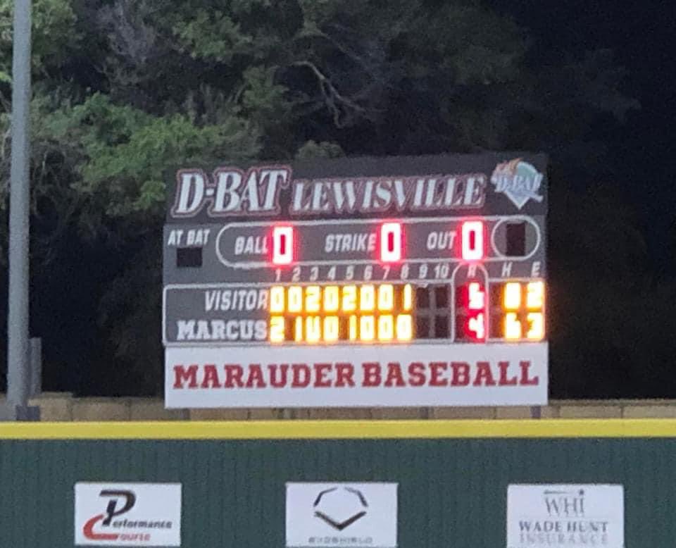 Farmer Baseball beat Marcus last night!  Great job!