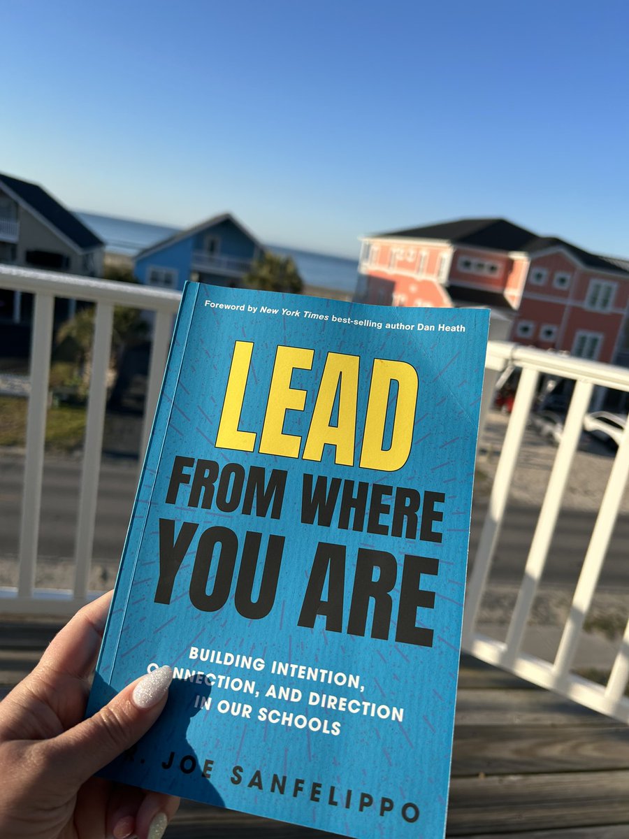 Hope our families are enjoying their break!! No better place to read! @Joe_Sanfelippo #leadfromwhereyouare