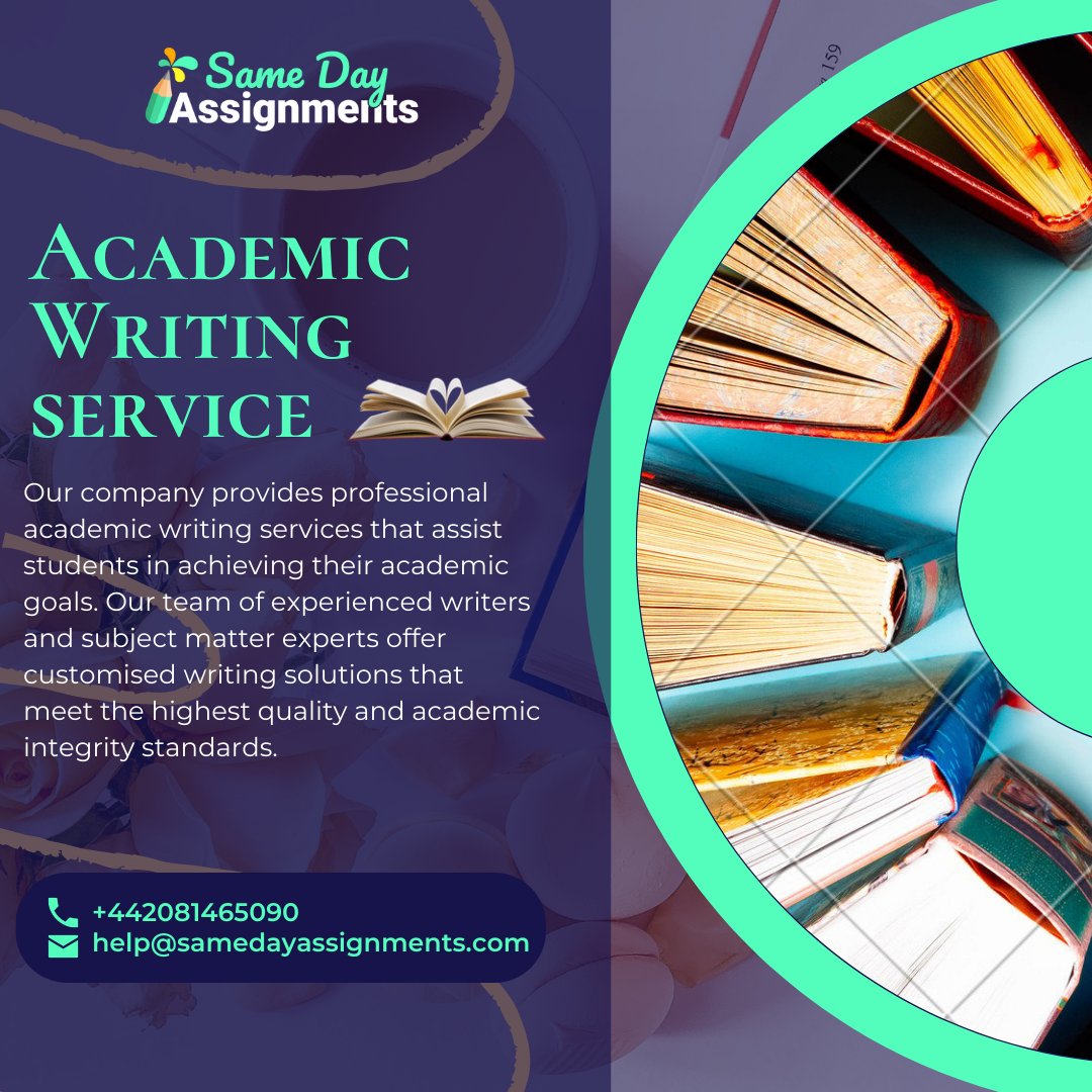 Are you struggling with academic writing assignments? Same Day Assignments has got you covered! 
#academicwriting #samedayassignments #customassistance #bettergrades #uk #ukassignmenthelp #ukassignment #MyAssistant #MyAssignment #myassignmenthelp #academicwriting #academicwriting