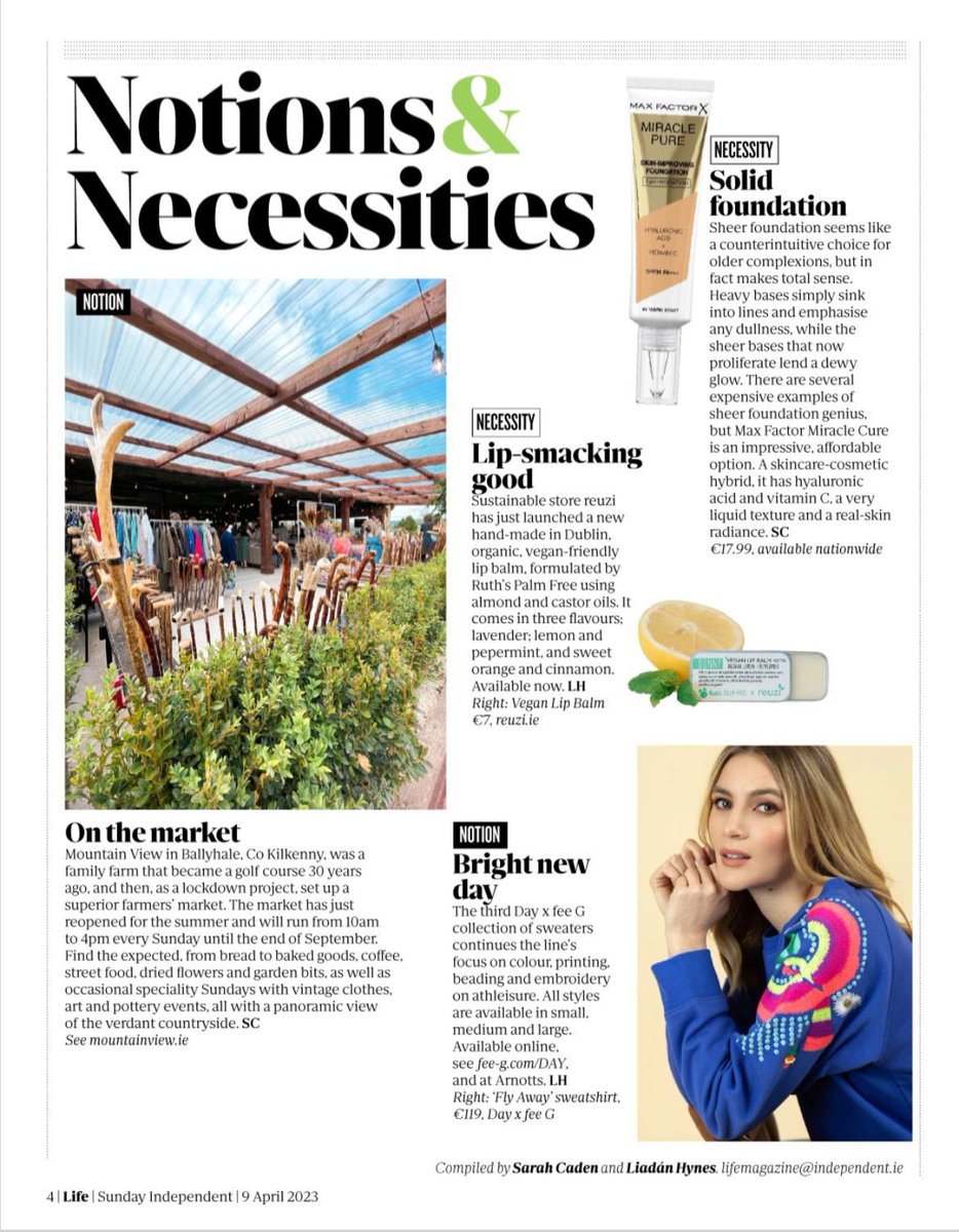 Fab to see our Fly Away sweatshirt for the DAY x fee G collection in <a href="/Indo_LIFE/">Independent LIFE</a> thanks <a href="/liadanhynes/">Liadan Hynes</a> for including.