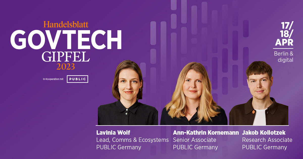 🚀Nur noch eine Woche bis zum <a href="/GovGipfel/">GovTech-Gipfel</a> 2023🚀

Unsere Moderatoren <a href="/ncfhoffmann/">Nils Hoffmann</a>, @ViktoriaGrzymek, <a href="/MathiasMKeller/">Mathias Keller</a>, <a href="/Lavinia_Wo/">Lavinia Wolf</a>,
<a href="/AnnkathrinKo/">Ann-Kathrin Kornemann</a> und Jakob Kollotzek freuen sich auf spannende Panels.  

Das gesamte Programm findet ihr hier: 👉veranstaltungen.handelsblatt.com/govtech/govtec…