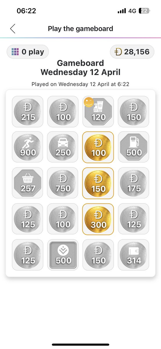 alisd2005's tweet photo. So many high value tiles but I missed them all. Guess I’m not buying a lotto ticket tonight. 

#DiscoveryBestBank 
#VitalityRewardsWednesday https://t.co/rJK4qmlabV
