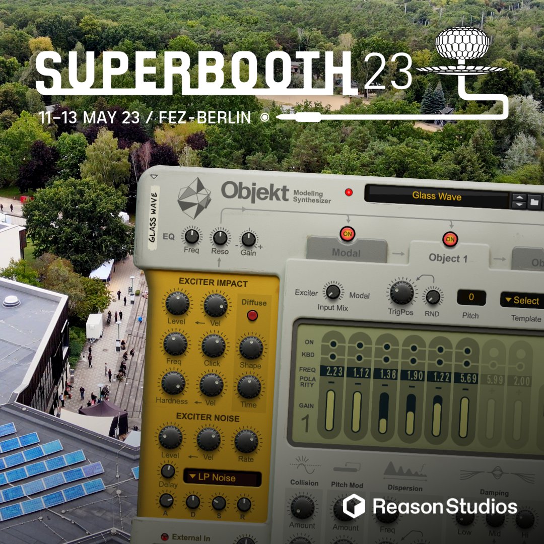 Who’s coming to Superbooth? Get an exclusive demo of Objekt and grab some merch! Can’t wait to see you there! #reasongang @Superbooth_Bln