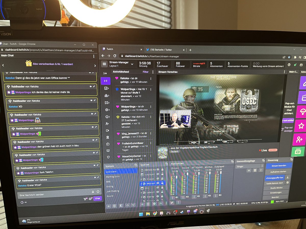 Danke für den Raid von Ketoka!!! Ein neuer Meilenstein: 17 viewers!!!!😘
