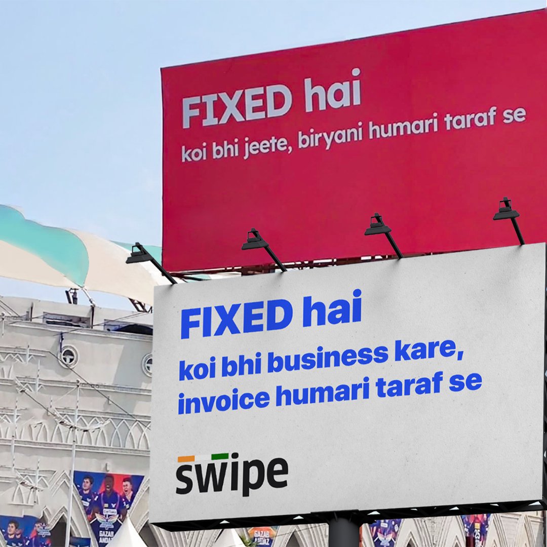 swipebilling's tweet photo. Aaj hi Swipe download kijiye sirf Playstore se!📲

🔗Download App: https://t.co/bLIkyII5Wg

#SwipeBilling #ipl2023 #memesdaily #trending #invoicing #fixedhai #Zomato https://t.co/k0iXsa6fbF