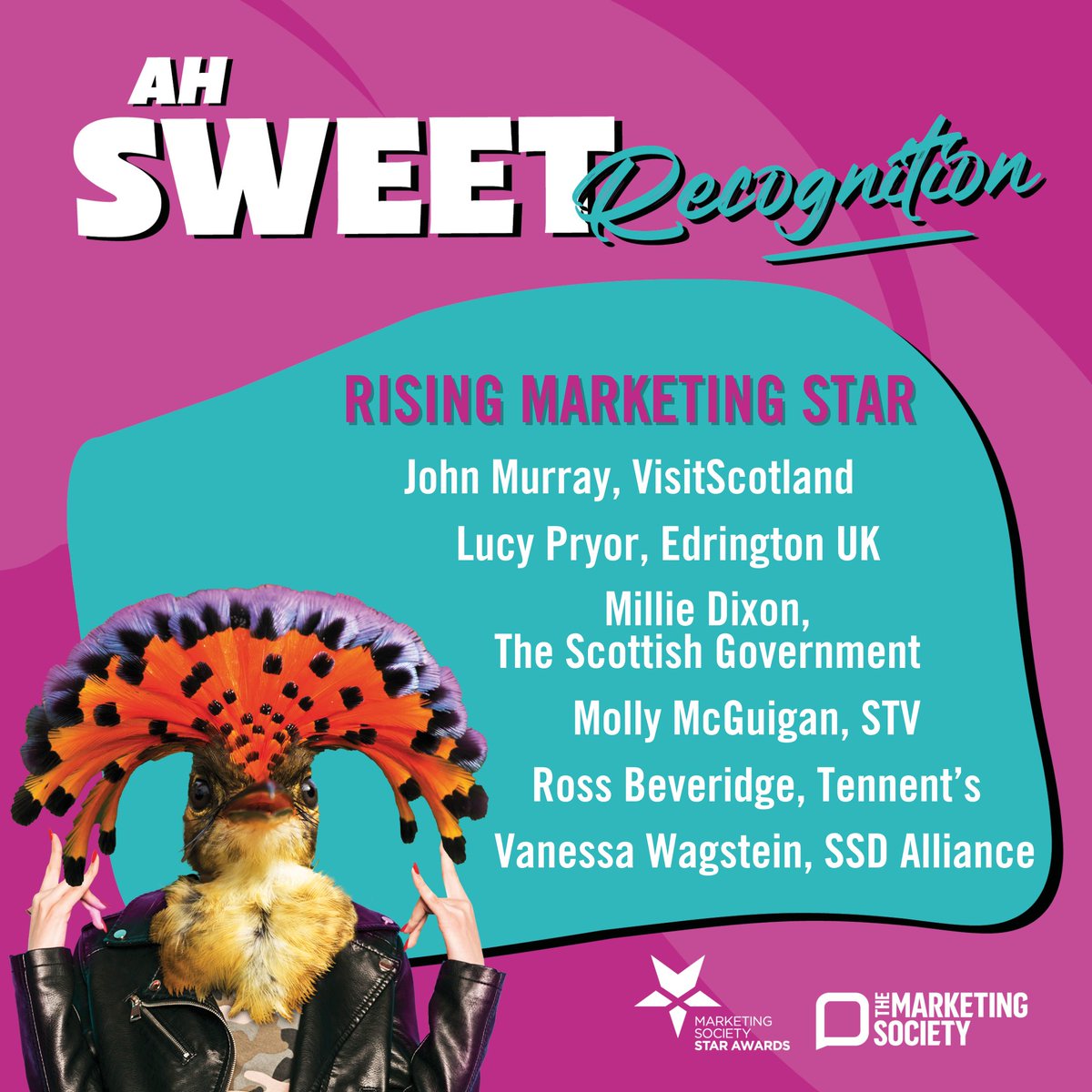 The Marketing Society Scotland (@marketingsocsco) on Twitter photo 💫 RISING MARKETING STAR shortlist: John Murray, <a href="/VisitScotland/">VisitScotland</a> / Lucy Pryor, <a href="/EdringtonUk/">EdringtonUK</a> / Millie Dixon, <a href="/ScoGovMarketing/">Scottish Government Marketing Campaigns</a> / Molly McGuigan, <a href="/WeAreSTV/">STV</a> / Ross Beveridge, <a href="/TennentsLager/">Tennent's Lager</a> / Vanessa Wagstein, <a href="/SScotDAlliance/">SSDA - South of Scotland Destination Alliance</a> 💫 RISING MARKETING STAR shortlist: John Murray, <a href="/VisitScotland/">VisitScotland</a> / Lucy Pryor, <a href="/EdringtonUk/">EdringtonUK</a> / Millie Dixon, <a href="/ScoGovMarketing/">Scottish Government Marketing Campaigns</a> / Molly McGuigan, <a href="/WeAreSTV/">STV</a> / Ross Beveridge, <a href="/TennentsLager/">Tennent's Lager</a> / Vanessa Wagstein, <a href="/SScotDAlliance/">SSDA - South of Scotland Destination Alliance</a>