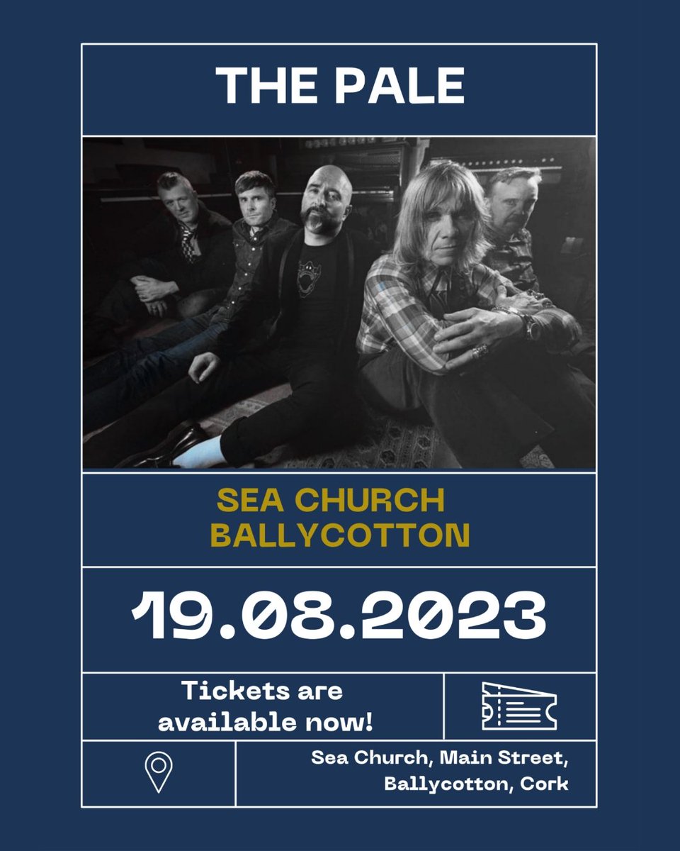 Another exciting gig to announce! This time it will be in the picturesque village of Ballycotton! We are looking forward to performing at Sea Church in August! Tickets available now! Tickets: seachurch.ie/event/the-pale/ . . . #thepale #thepalemusic #seachurchballycotton #Cork