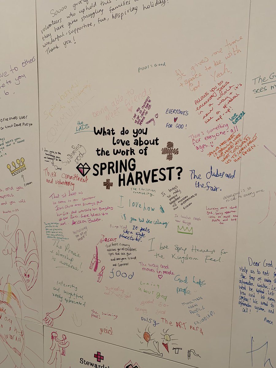 What do you love about <a href="/springharvest/">Spring Harvest</a> ? So many great, varied responses from all ages here at Skegness #SH2023 #TheUpsideDownKingdom