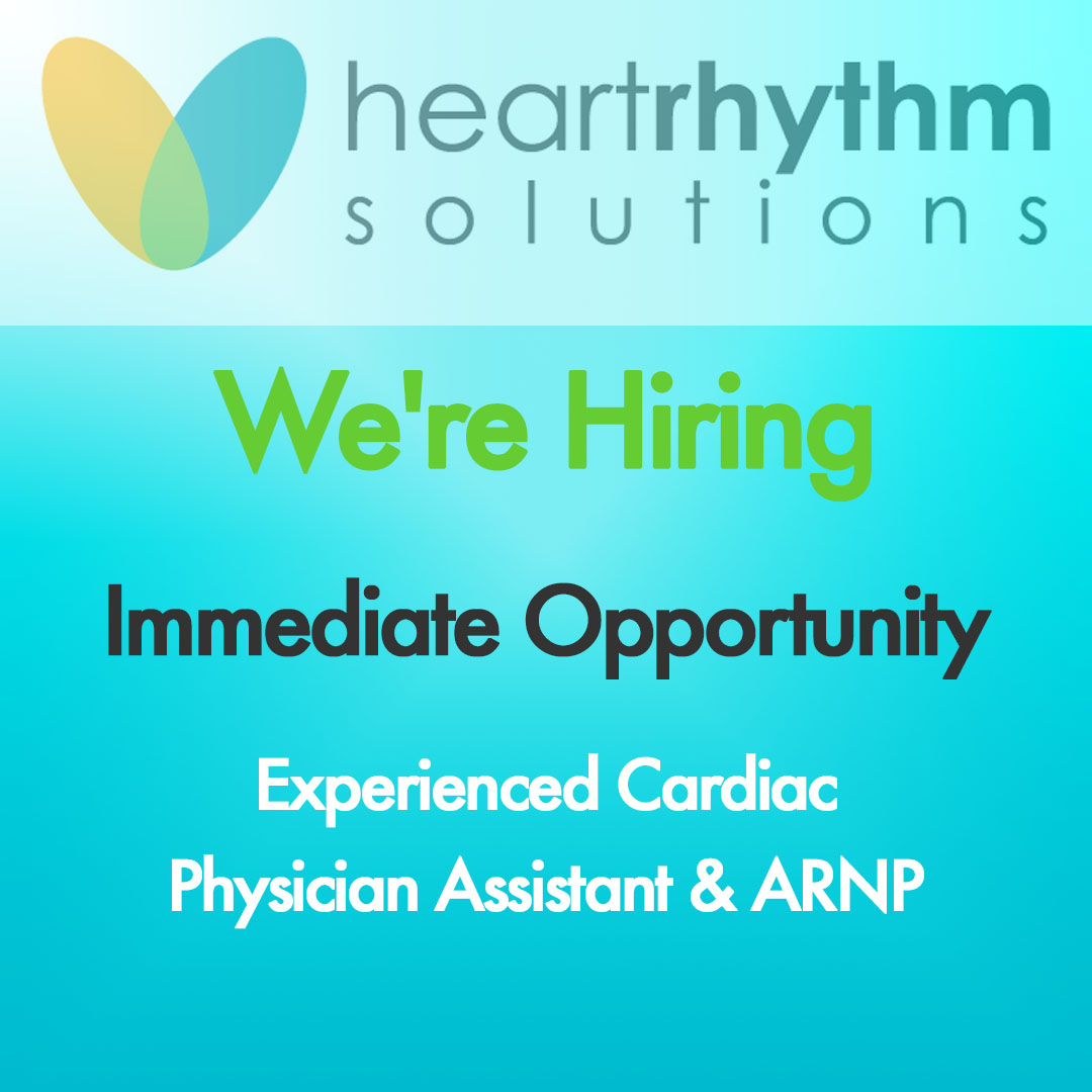 Lisa H (@hrs_lisa) on Twitter photo Calling all #APRNs & #PhysicianAssistants interested in Clinical Cardiac #Electrophysiology in the #SouthFlorida Area. We are #hiring
Pls send your resume to: apply@heartrhythmsolutions.com
Additional Details here: tinyurl.com/4t3sue3t
#epeeps #opportunity Calling all #APRNs & #PhysicianAssistants interested in Clinical Cardiac #Electrophysiology in the #SouthFlorida Area. We are #hiring
Pls send your resume to: apply@heartrhythmsolutions.com
Additional Details here: tinyurl.com/4t3sue3t
#epeeps #opportunity
