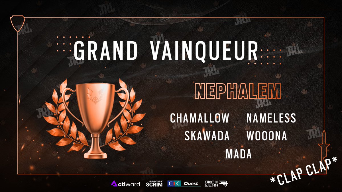 On félicite les Nephalem ⁉️ pour avoir remporté la Junior's Royal League !

Une victoire bien méritée après une finale remportée 3 à 0 !