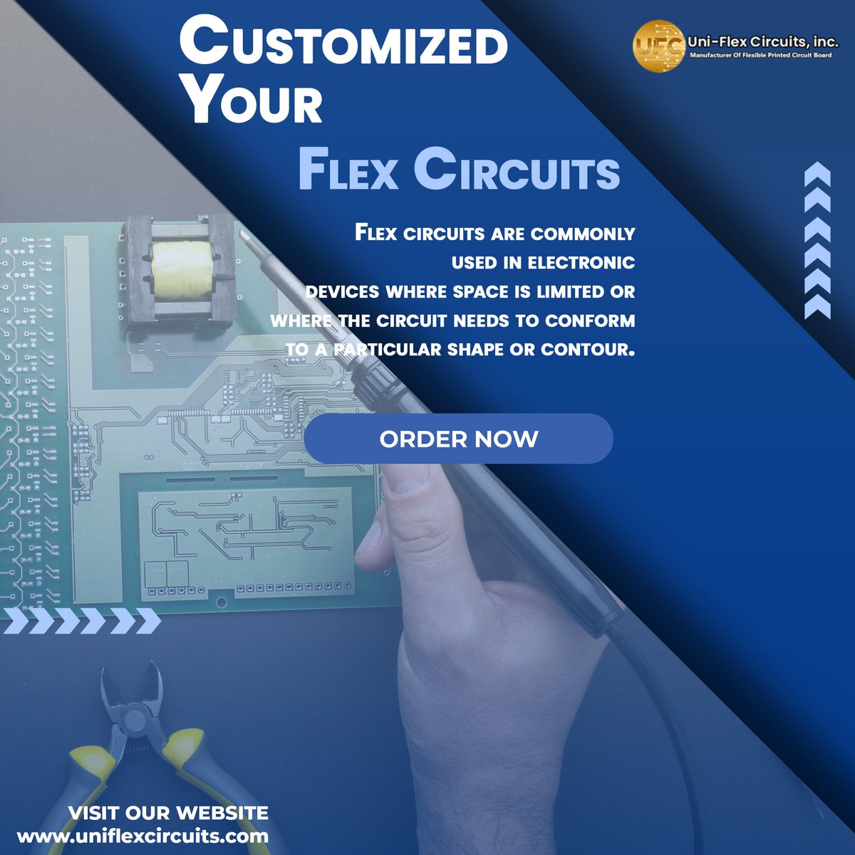 uniflexcir's tweet image. Elevate your electronic circuit needs with Uni-Flex Circuits and explore the possibilities of electronic conductors with confidence.

Order now :-  uniflexcircuit.com

#uniflexcircuits #uniflex #electriccircuit