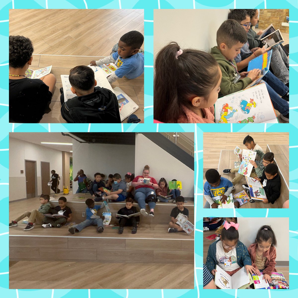 Drop EVERYTHING and Read! That is exactly what we did this morning. I even got in on the fun with my current read all huddled up with my kiddos! #DropEverythingAndRead #DEARday #FabulousFirsties #ReadersAreLeaders @LakelandLibrary @HumbleISD_LLE @MsBenton_LLE_AP @HumbleISD