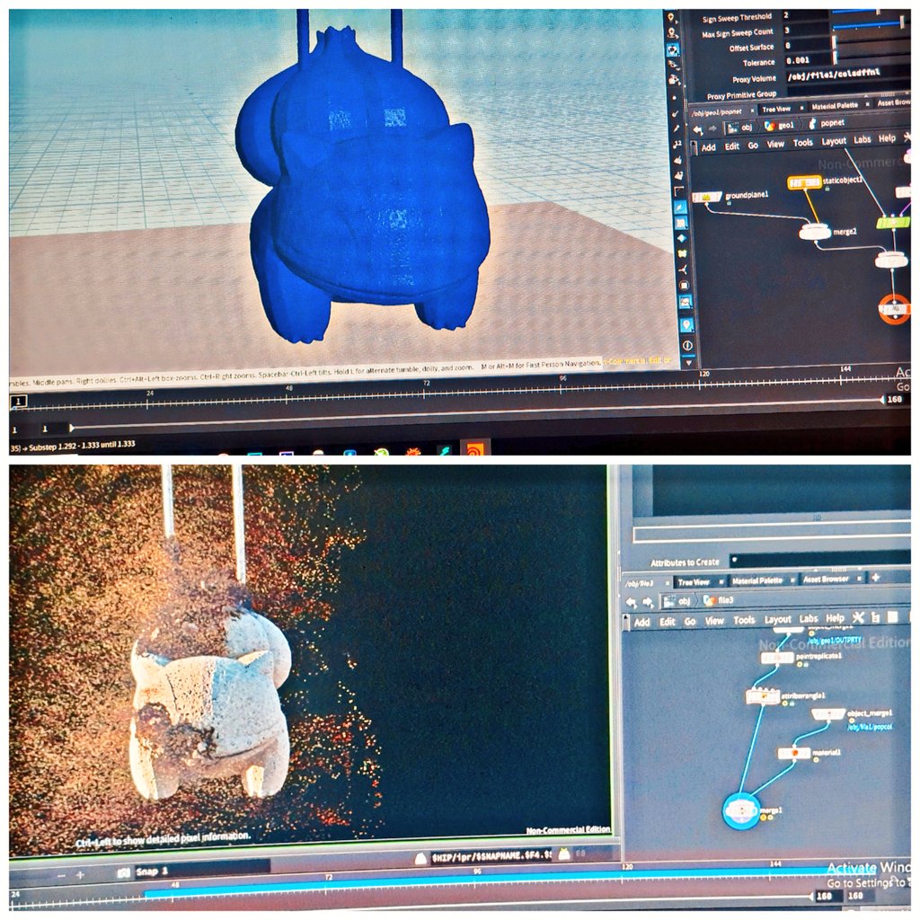 Iamshivanshsr's tweet photo. 🕉 Namaste 🙏
Upgrading my skills with Houdini. Stay tuned for more updates on my progress.
Mentor @RebelwayVfx
#NFTcommunity #VFX #Houdini #Bulbasaur #Pokemon #disintegrationeffect https://t.co/a8bOyFRaFY