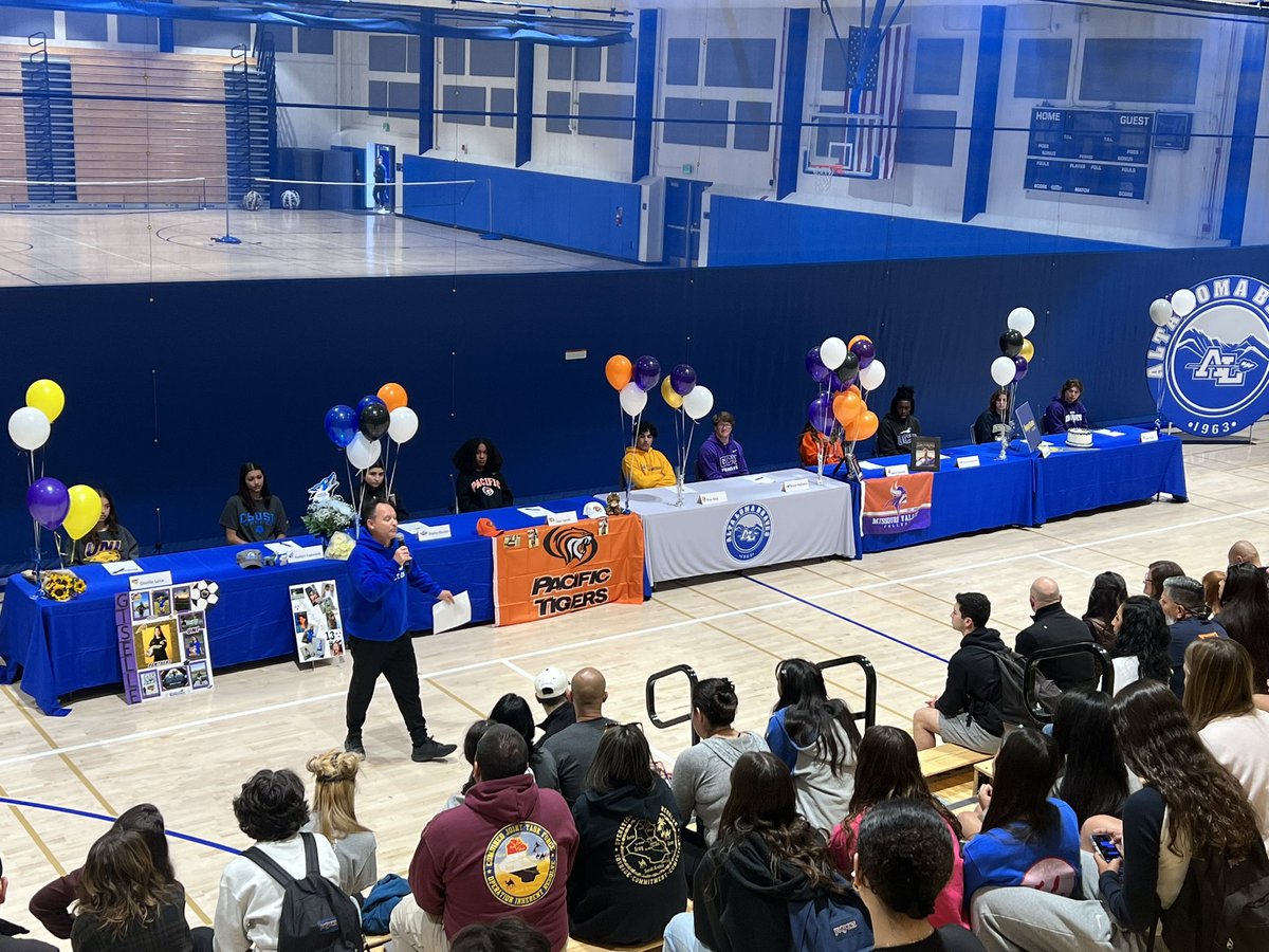 AltaLomaHigh's tweet photo. Congratulations to our 10 seniors signing today.  These student athletes will make us proud as they move on to play their sport of choice at the college level. https://t.co/pd2JfYjdbP