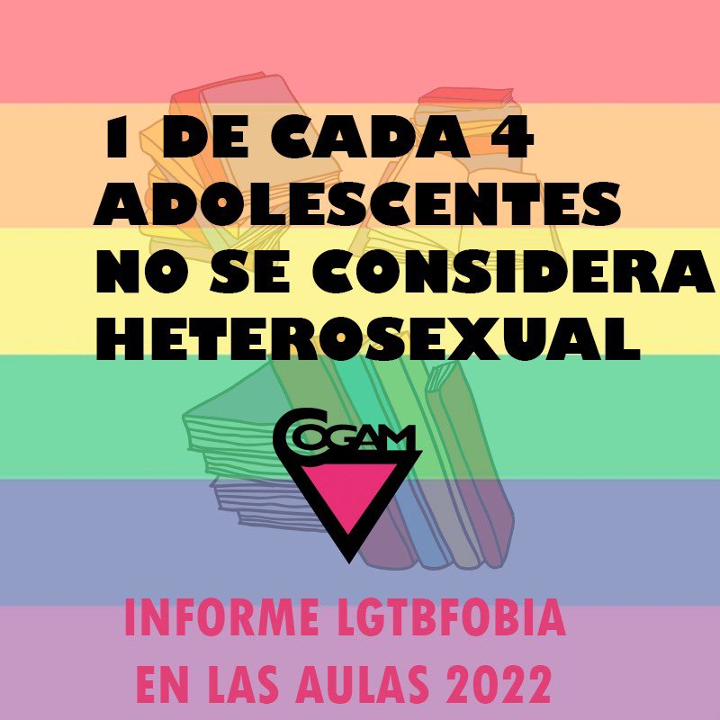Este viernes a las 10:30 en  <a href="/IgualdadGob/">Ministerio de Igualdad</a> se presentará el informe LGTBfobia en las aulas 2021-2022 realizado por <a href="/COGAM/">COGAM</a> <a href="/Educacion_COGAM/">Educación COGAM</a> 
Contará con la intervención de la ministra <a href="/IreneMontero/">Irene Montero</a> y  <a href="/btcpd/">Boti García Rodrigo</a> 
Para asistir rellenar el siguiente formulario
forms.gle/tezsE8meezqHVc…