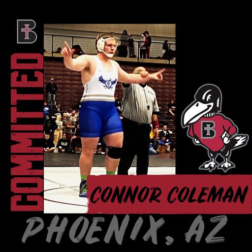 ConnorColeman66's tweet photo. I would like to announce my commitment to wrestle for Benedictine College. I’d like to thank my mom and sister for pushing me past my limits and constantly supporting me. Next I’d like to thank Coach DeVito for helping me all four years find a sport that can truly test my limits. https://t.co/loyrKWxU0g