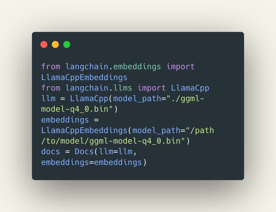 andrewwhite01's tweet photo. In theory, paper-qa can now be done completely locally with llama.cpp. I haven't had time to test it - anyone want to give it a try? https://t.co/12EFpYnfyT https://t.co/AwwJXvEaH5