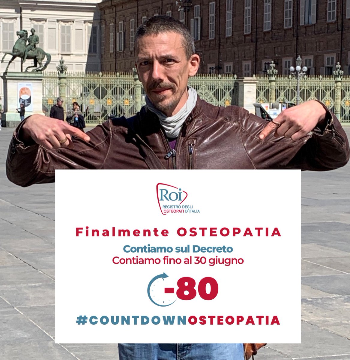 #countdownosteopatia -80
Contiamo sul Decreto.
Contiamo fino al 30 giugno per dire insieme "Finalmente #OSTEOPATIA".
<a href="/DarioModestini/">Dario Modestini</a> <a href="/marcopetracca/">Marco Petracca</a> <a href="/PolverinoMauro/">Mauro Polverino</a> <a href="/matteoturinetto/">matteoturinetto</a>