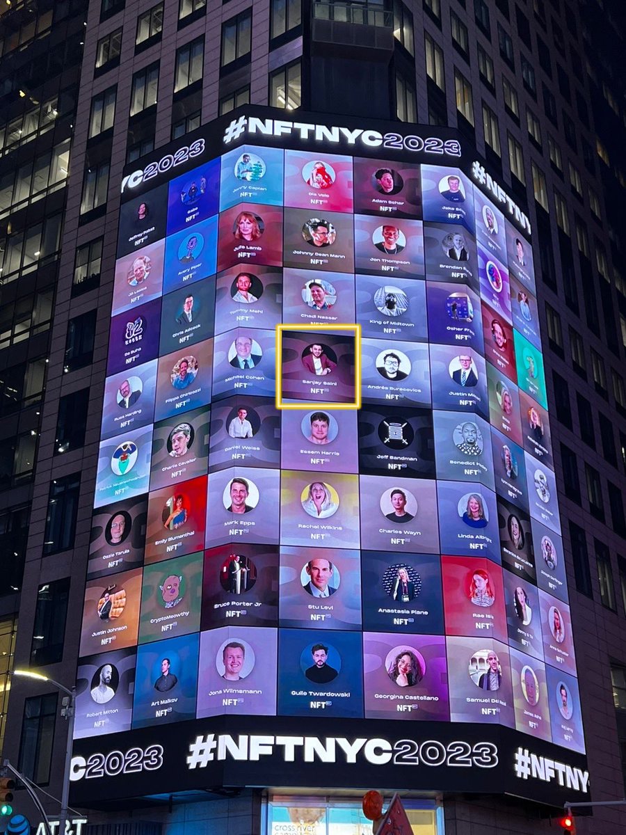 sanjaybuilds_'s tweet photo. SURREAL MOMENT! 🤍

342 days ago, I ventured into the Web3 and Blockchain space.🪐

Today, my face is up on a billboard in Times Square, NYC - courtesy of @NFT_NYC 🫶🏾 #NFTNYC2023

I'm overflowing with gratitude for all the amazing support.🤎

This is just the beginning!🚀 https://t.co/3sInm5cSiq