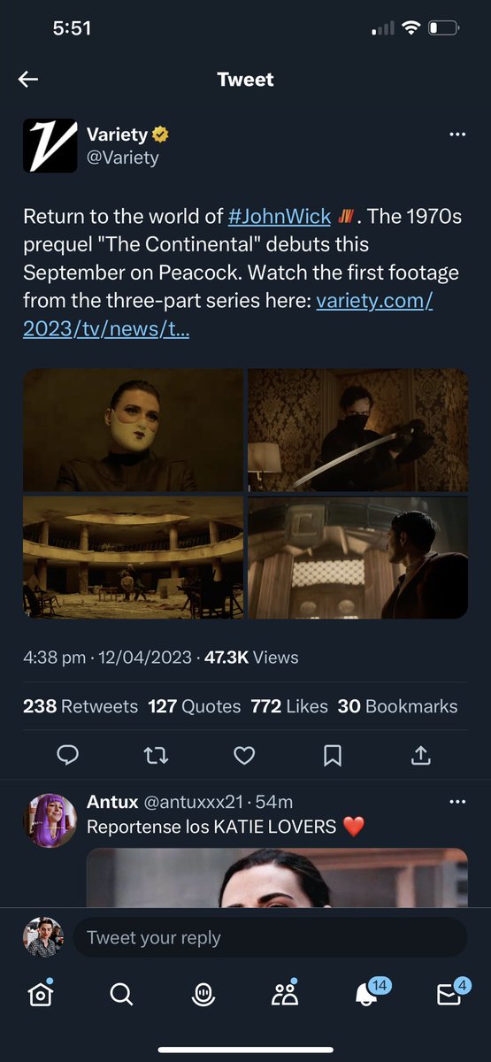 The way majority of the qt tweets are for Katie’s 2 second appearance and she’s getting solo/first picture announcements. She is running this 😭😭