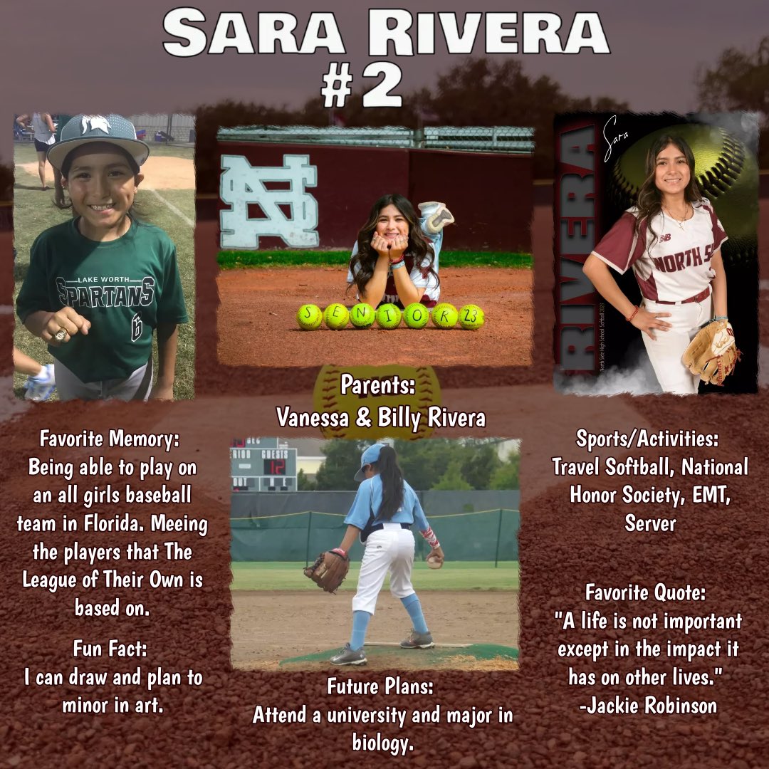 Senior Week for our Steer Softball 🥎 🤘🏽
Senior Spotlight: Sara Rivera