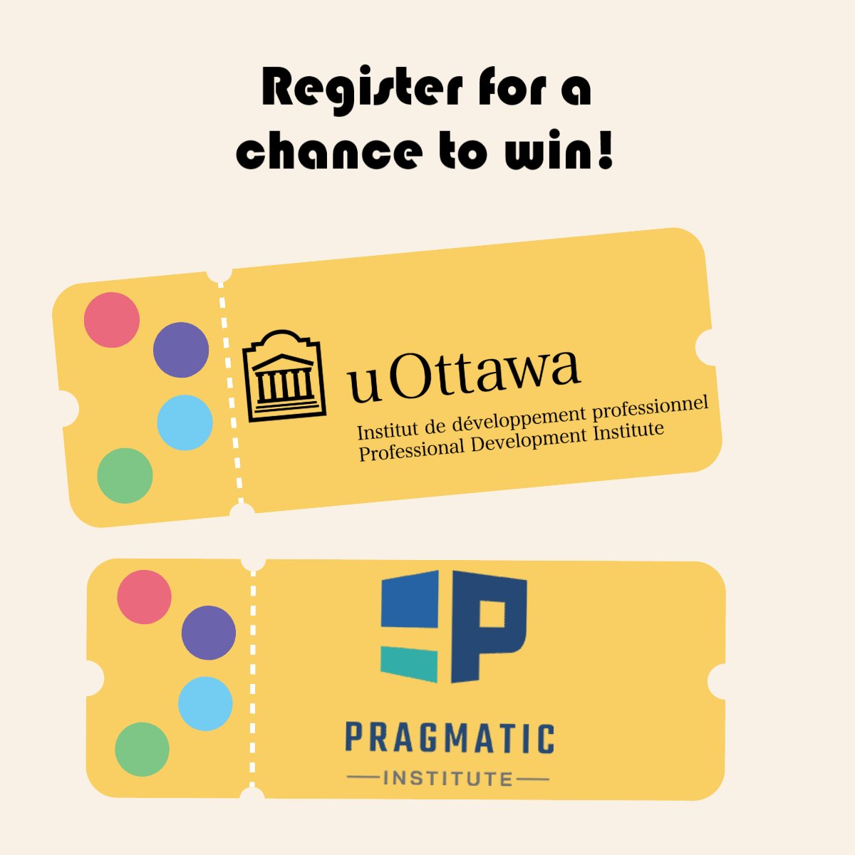 Register for #ProductCampOttawa for a chance to win one of two door prizes! Both are professional courses by <a href="/Pragmaticmkting/">Pragmatic Institute (formerly Pragmatic Marketing)</a> and the Univerity of Ottawa’s Cyber Security Management Certificate Program. events.com/r/en_US/regist…