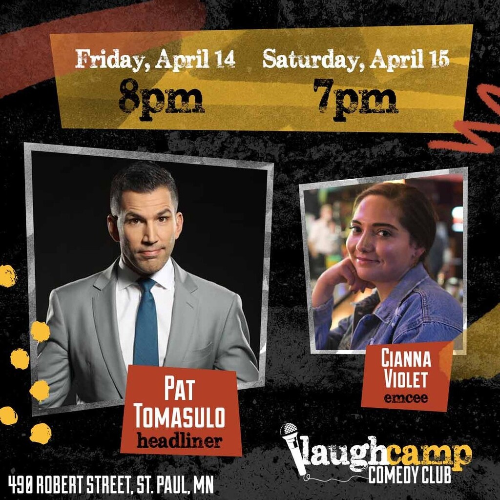 Come see Pat Tomasulo on April 14 and 15 at Laugh Camp Comedy Club! Pat is an accomplished television host and stand-up comic who uses his sarcasm, smarts and wit to entertain, charm, and sometimes shock an audience. Think Joel McHale, except 2 feet shor… instagr.am/p/Cq8TdKXOPOf/