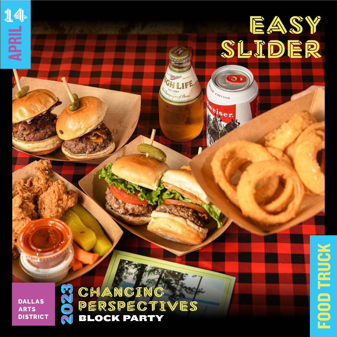 🍔Would it even be a block party without onion rings and sliders from <a href="/EasySliderTX/">Easy Slider</a>?! Swing by our Changing Perspectives Block Party this Friday 4/14 at 6:30PM to get a taste!

See the full list of food trucks in attendance: bit.ly/40VODN3!