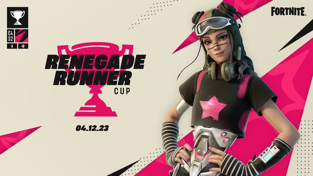 FNCompetitive's tweet photo. Compete in the Renegade Runner Cup (Battle Royale) or Zero Build Renegade Runner Cup now for an opportunity to unlock the Renegade Runner Outfit early!

https://t.co/VRNQ5QsDL3
https://t.co/hucPGcw9a4 https://t.co/pUXGnttXNG