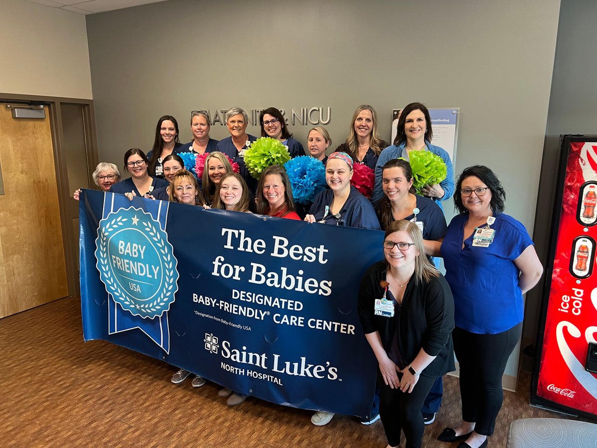 Saint Luke's North Hospital is proud to be one of only a handful of Missouri hospitals designated as a Baby-Friendly hospital by <a href="/BabyFriendlyUSA/">Baby Friendly USA</a>.

We are incredibly proud of the hard work our staff has put into receiving this designation. Learn more: bit.ly/4115bT9