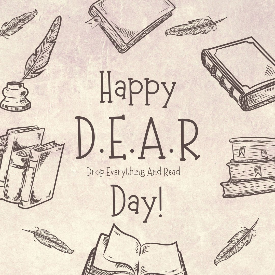 UNLLaurus's tweet photo. Happy D.E.A.R Day! Take time to sit back and relax with a good book today! https://t.co/bWW7iaMykz