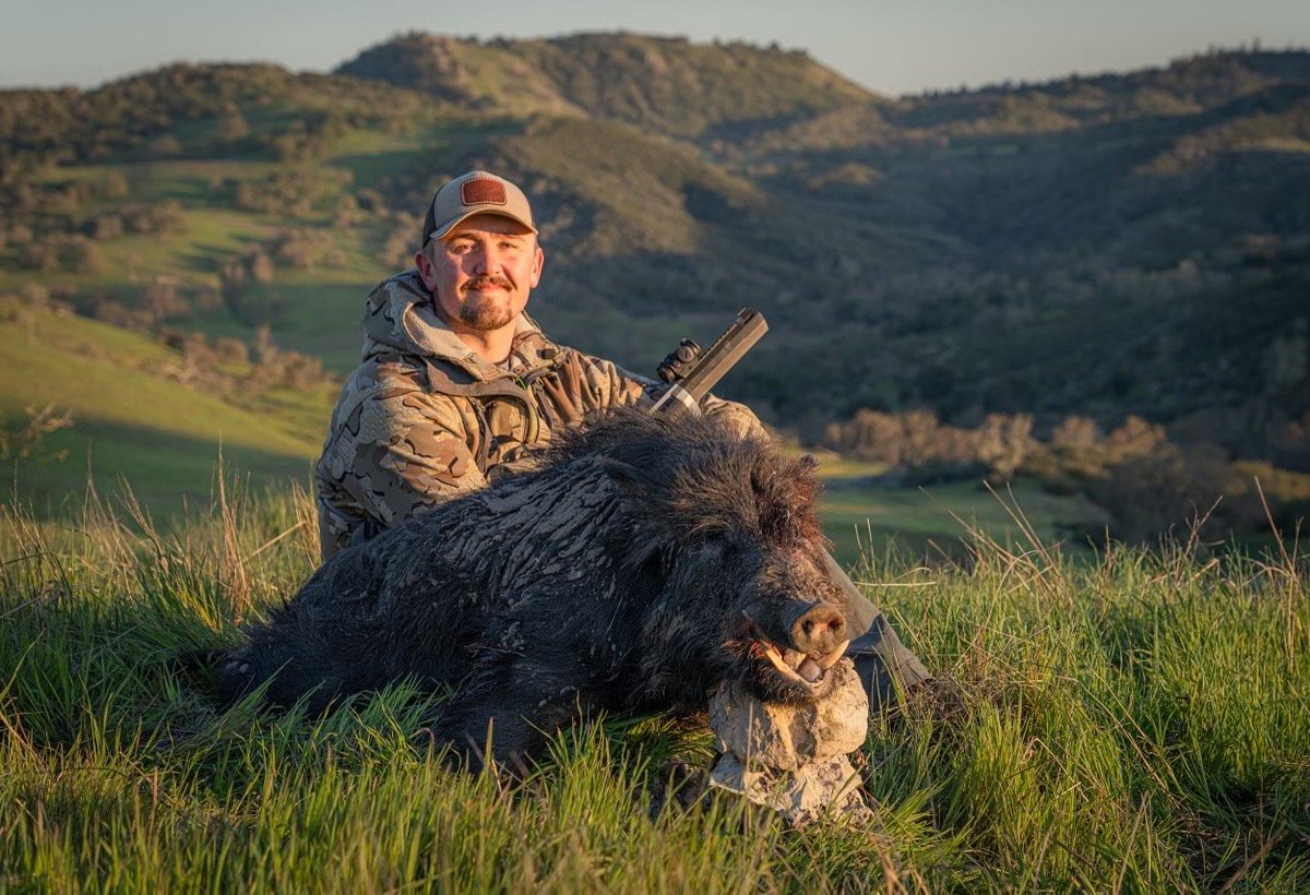 AimpointUSA's tweet photo. Repost: Crafty work by @joeferronato! 

"First time hunting with a handgun. It was a struggle but sure was fun."

Featured, Micro H-2
https://t.co/5YKTmDgMOQ 

📸: @dale_evans_

#hunting #petersenshunting #adventurehunting #taurus #handgun #raginghunter #california #pigs https://t.co/7WRVGrNDnY