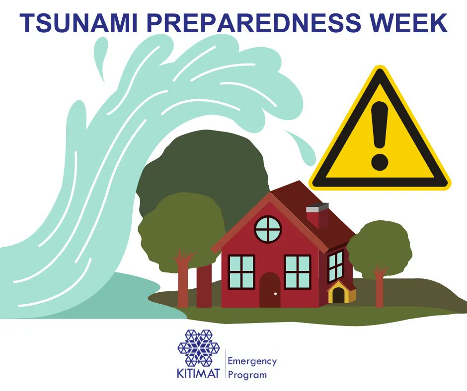 It's still Tsunami Prepardeness Week! What are the warning levels? A Warning means Flood wave possible. Advisory means strong currents likely. Watch means the danger is not currently determined. Keep alert for more information.Visit kitimat.ca/alerts.