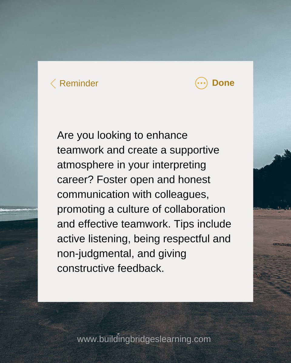 slwheeler81's tweet image. Foster open and honest communication with colleagues, promoting a culture of collaboration and effective teamwork. Tips include active listening, being respectful and non-judgmental, and giving constructive feedback. #InterpretingTips #EffectiveTeamwork #OpenCommunication