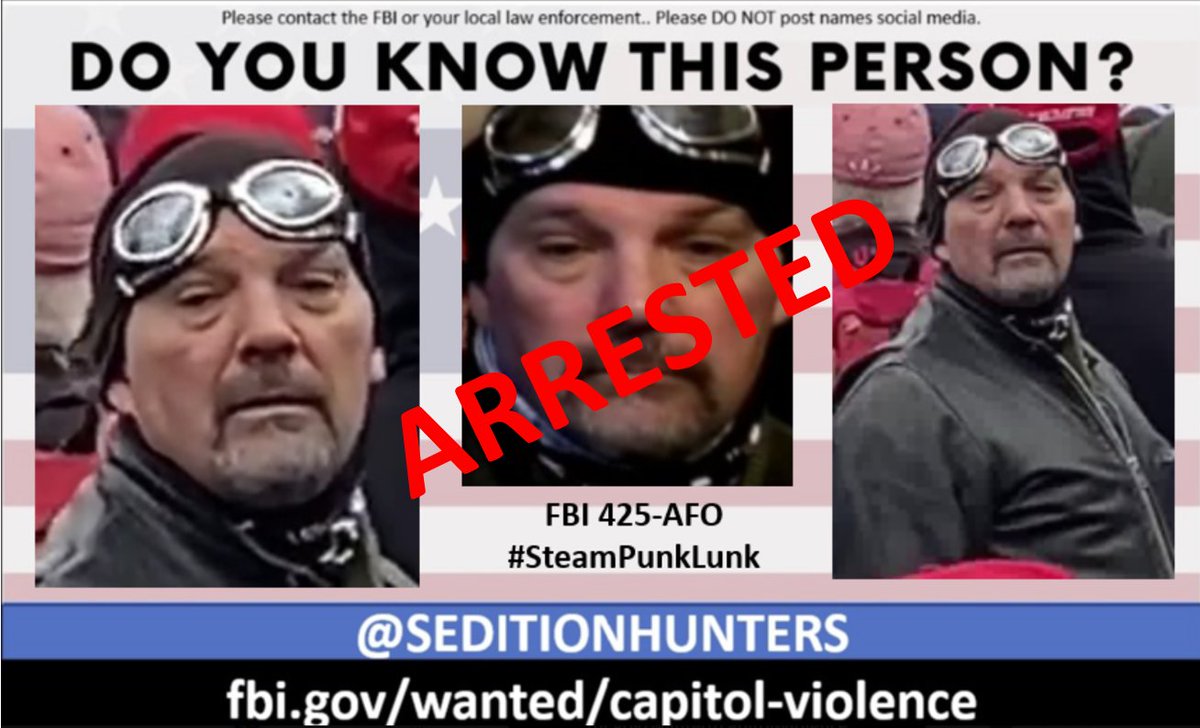 SeditionHunters's tweet photo. Rockne Gerard Earles #SteamPunkLunk ARRESTED https://t.co/A0dD670qmU https://t.co/nDeWRLRtoW