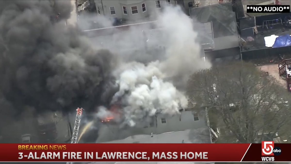 LAWRENCE 
3rd ALARM 
28 Junipter St. 
#LawrenceFire 
#WCVB