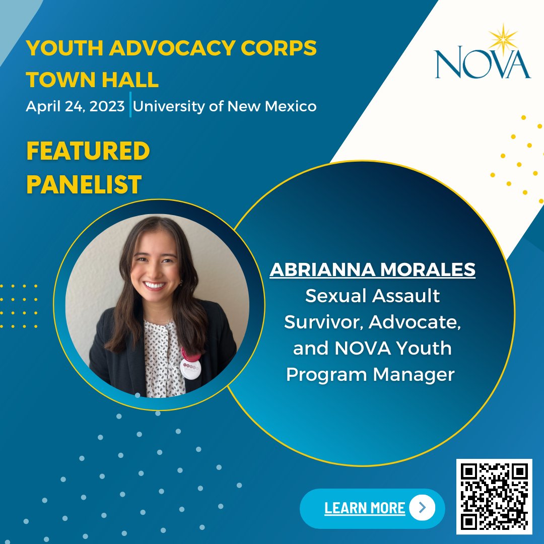 NOVADVOCACY's tweet photo. Check out the Youth Advocacy Corps Townhall panelists! 

Moderated by Abrianna Morales @AbrielisM with:
● Brandon Wolf @bjoewolf 
● D'Angelo McDade. @DAngelo4Change 
● Kaylyn Ahn @Kaylyn_Ahn 

Register here! https://t.co/ne72jQAGDu

  #NCVRW2023 #YouthAdvocacyCorps  #Advocates https://t.co/rClkFQGPz1