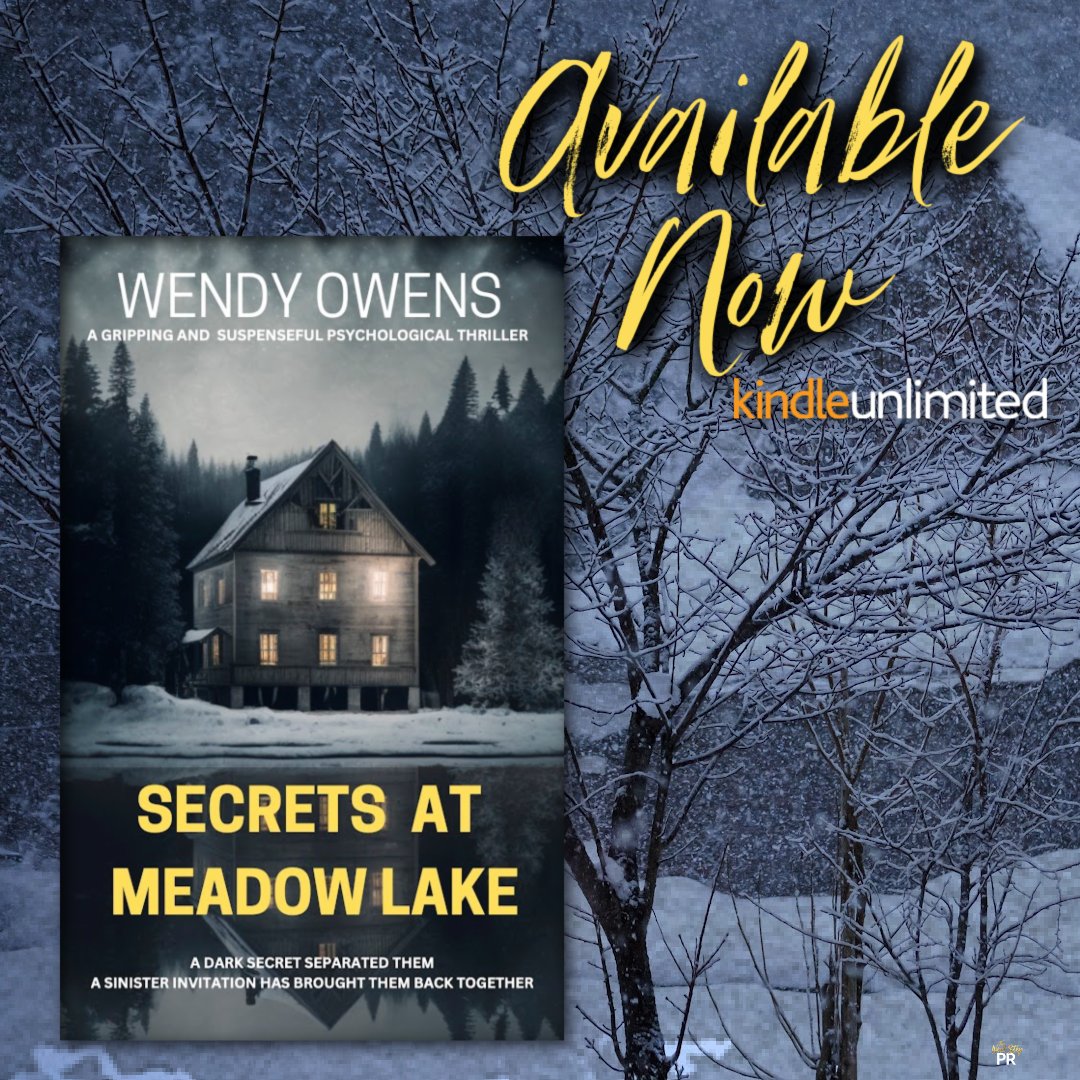 𝗦𝗘𝗖𝗥𝗘𝗧𝗦 𝗔𝗧 𝗠𝗘𝗔𝗗𝗢𝗪 𝗟𝗔𝗞𝗘 - 𝗢𝗨𝗧 𝗡𝗢𝗪!
#SecretsAtMeadowLake @WendyLOwens
#SecretsAtMeadowLakeRelease #WendyOwens
#PsychologicalThriller #DomesticThriller
#ReadMe mybook.to/SecretsAtMeado…
#WinMe instagram.com/wendylowens/
#Hosted @TheNextStepPR