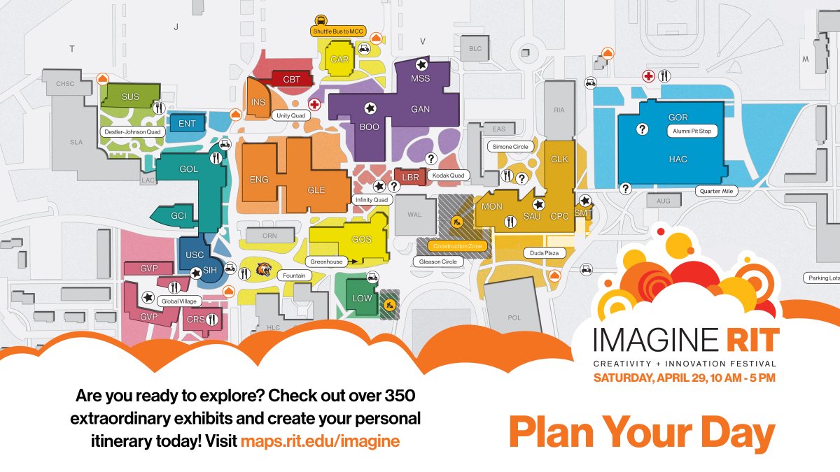 Want a sneak peek at what’s in store for this year’s Imagine #RIT? Explore 350+ projects, hands-on demonstrations, displays, performances and more! Find your faves and create your personal itinerary with our Plan Your Day feature. #innovation #creativity
bddy.me/3mBzhhs