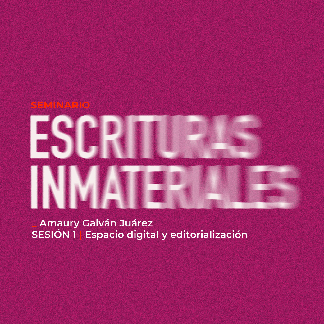 cmm_cenart's tweet photo. 📚 El seminario #EscriturasInmateriales busca ahondar en los aspectos tangibles e intangibles de la escritura y sus implicaciones en la actividad humana.
La siguiente sesión es el 21 de abril a las 17 h.
Registro: https://t.co/3YttqudseT https://t.co/zP0I8t66zo