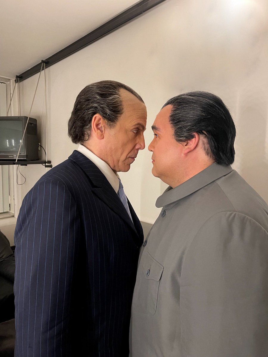 thomashampson's tweet photo. Richard Nixon and Mao Zedong are ready for their face-off! Join us at @operadeparis tonight for another great show of ‘Nixon in China’. https://t.co/onmqJm1HTm